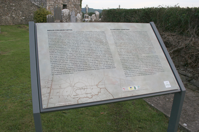 interpretive panel story board and map board signage